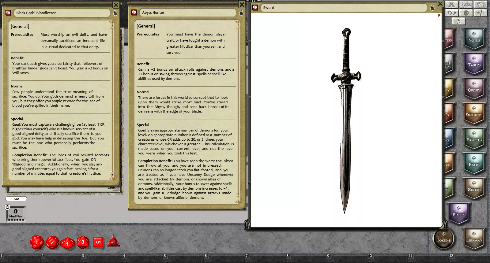 Feats of Legend: 20 Story Feats for Fantasy Grounds